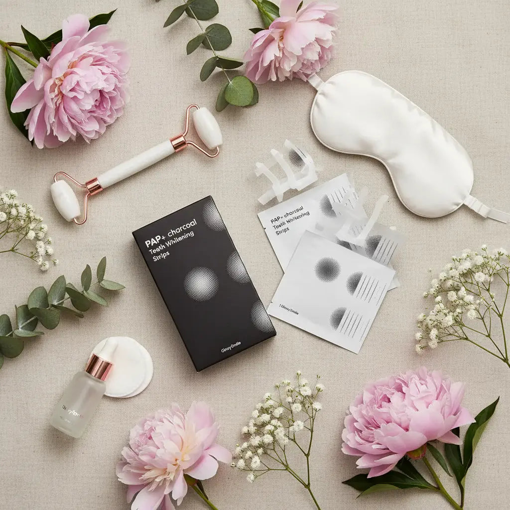 Flat lay with PAP+ and accessories