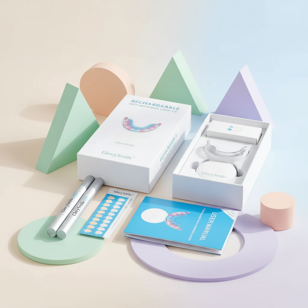 Kit with geometric shapes and pastels