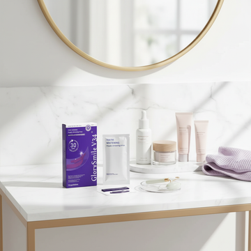 Morning routine vanity scene