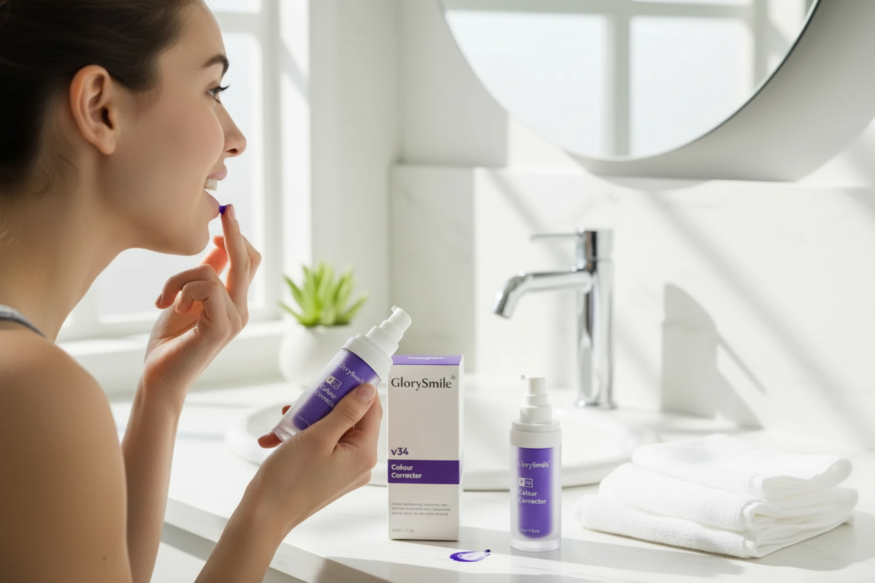 Person's morning routine with V34